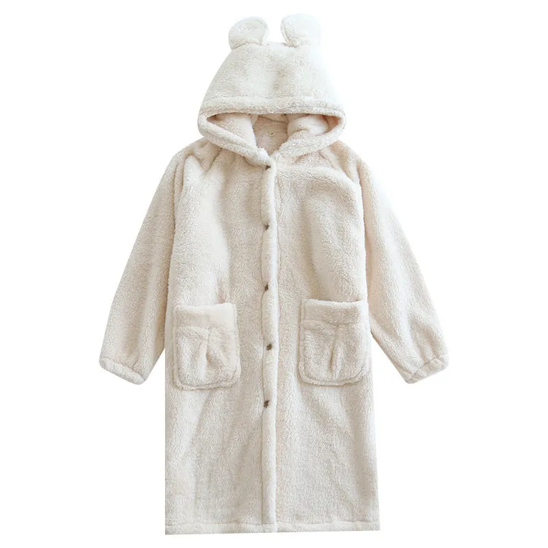 Super Cozy Long Wool Homewear Robe