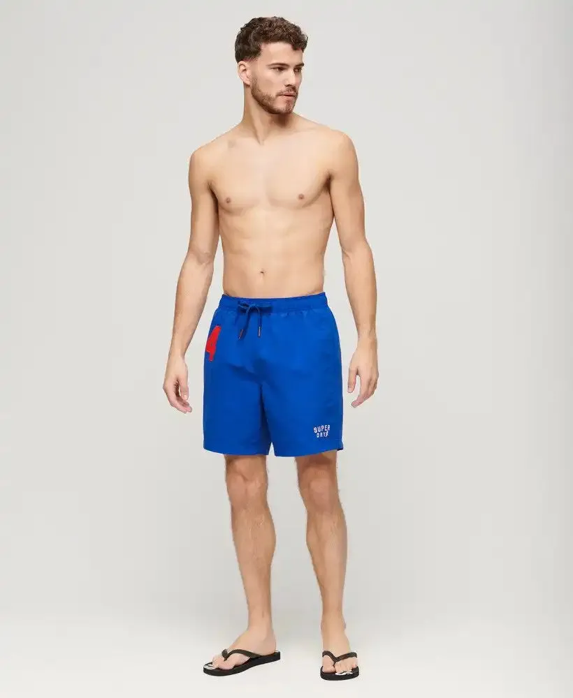 Superdry Men's 17 Inch Polo Swim Shorts Voltage Blue