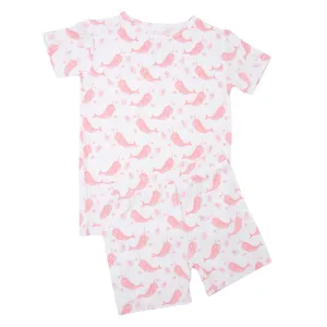 Sweet Bamboo - Summer PJ - Narwhal Pink: Narwhal Pink / 9 Years