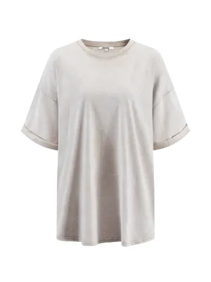 The Effortless Snow Washed Tee - Beige