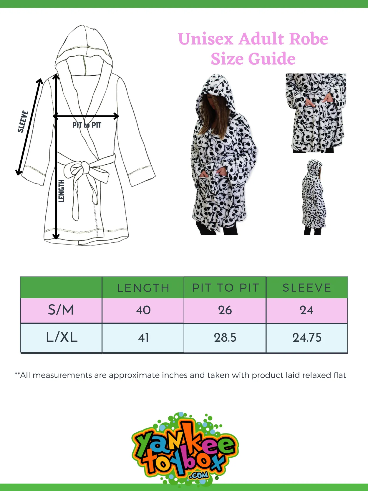 The Nightmare Before Christmas Plush Hooded Plush Bath Robe