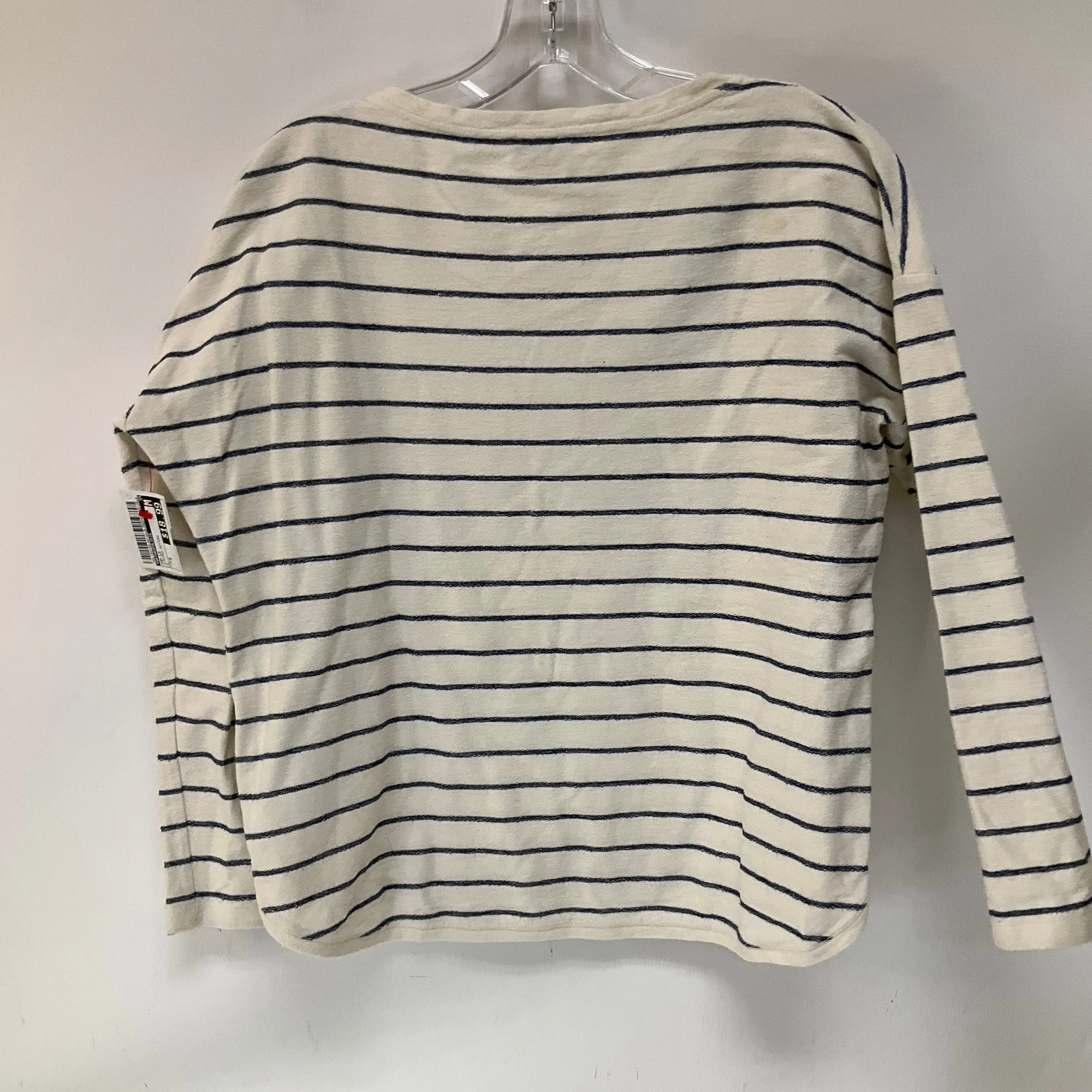 Top Long Sleeve By Anthropologie In Striped Pattern, Size: S