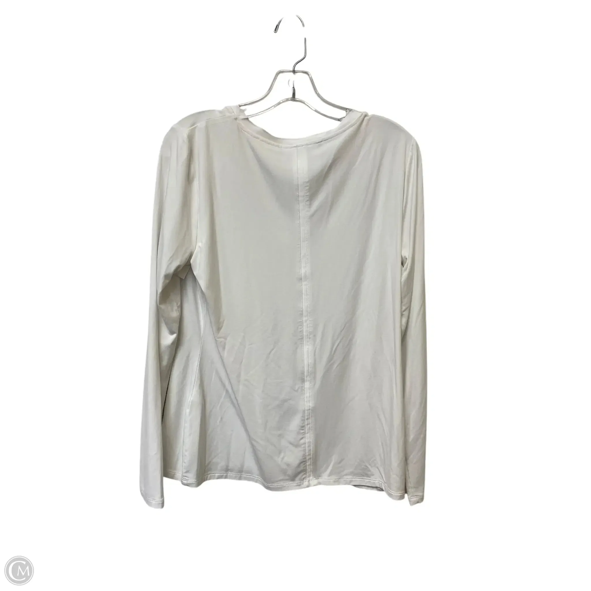 Top Long Sleeve By White House Black Market In White, Size: M