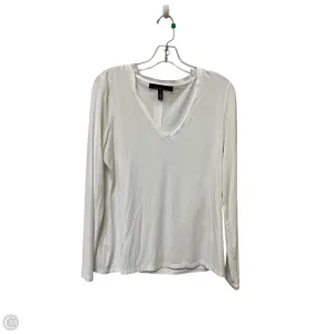 Top Long Sleeve By White House Black Market In White, Size: M