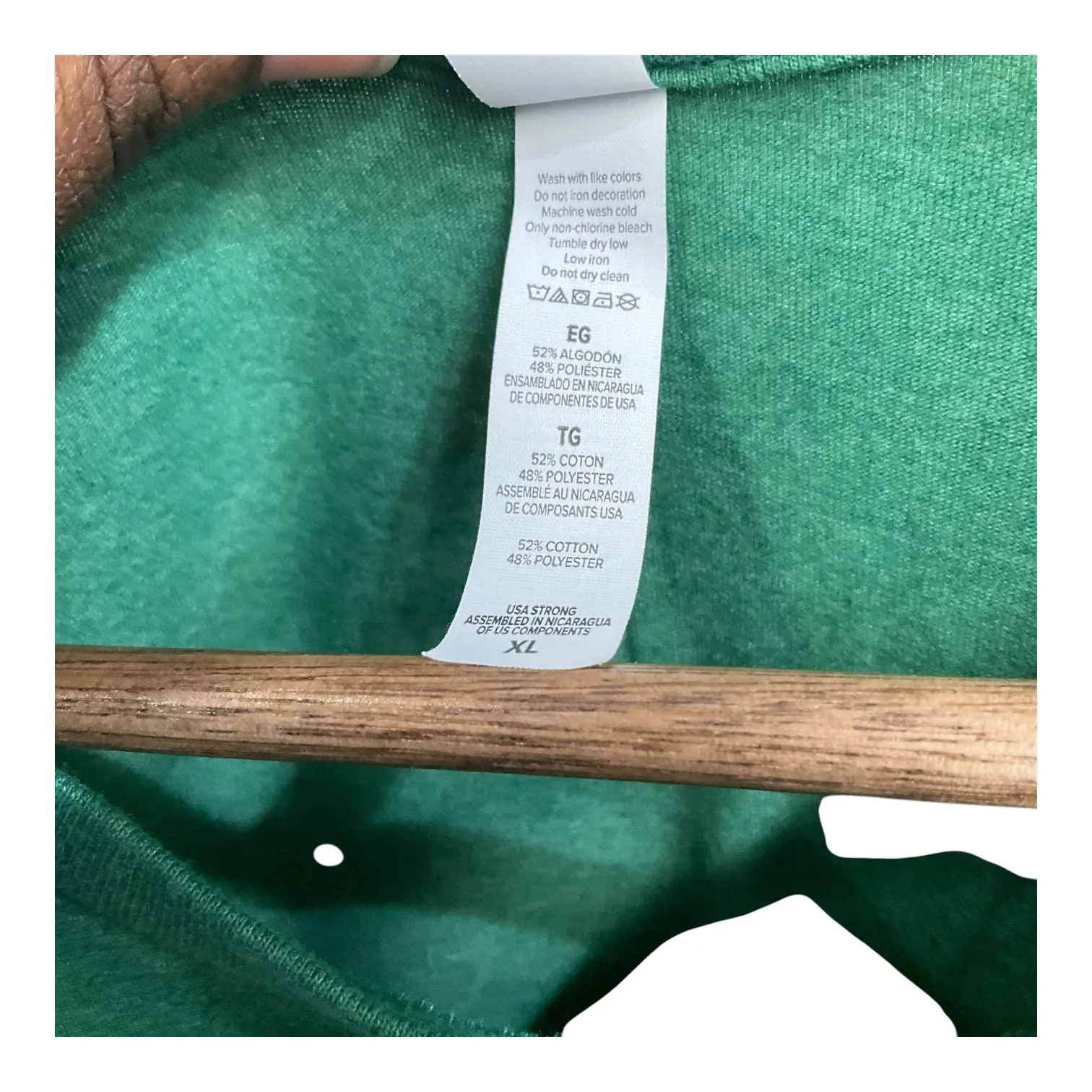 Top Short Sleeve By Bella   Canvas In Green, Size: Xl