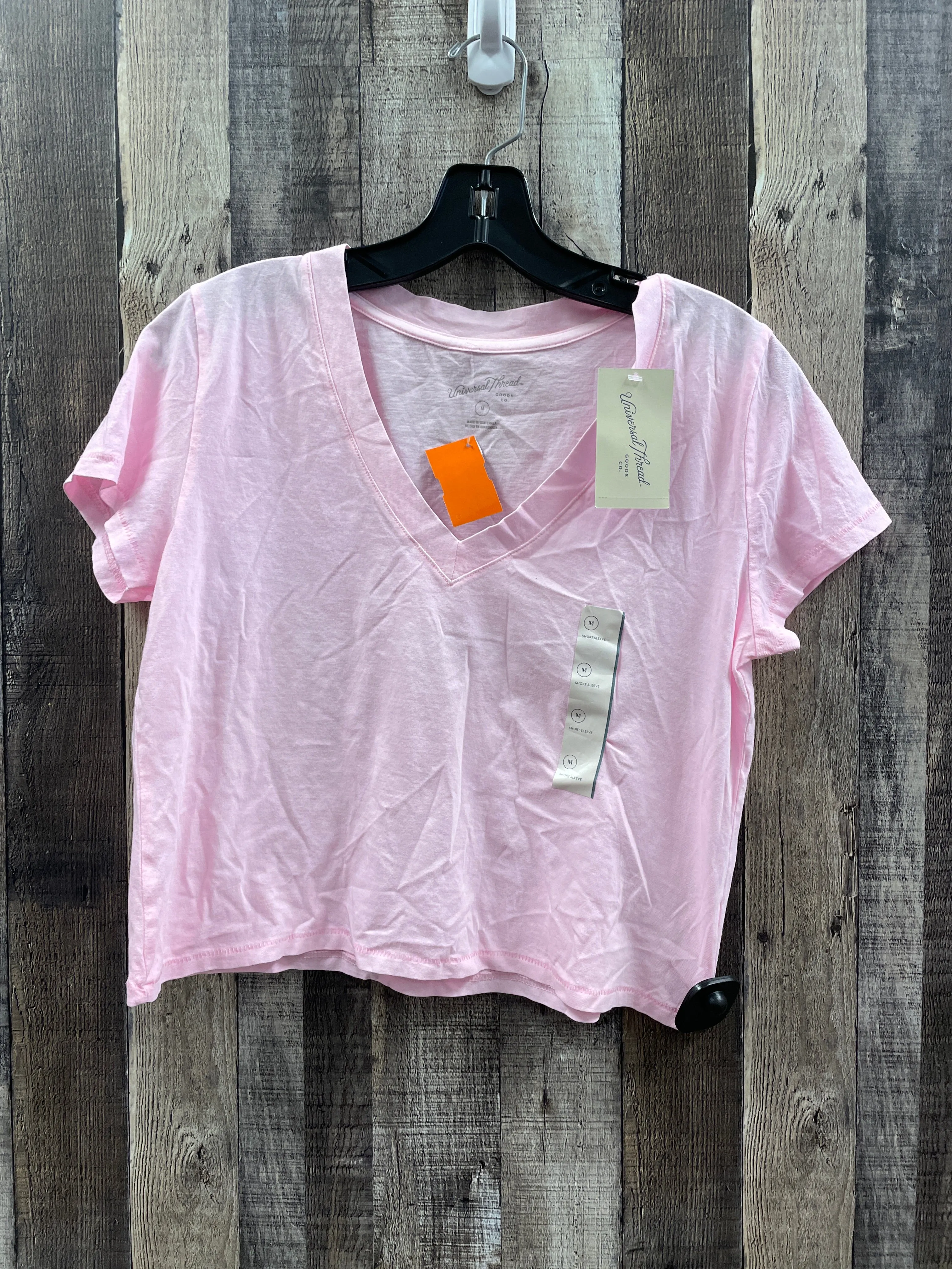 Top Short Sleeve By Universal Thread In Pink, Size: M