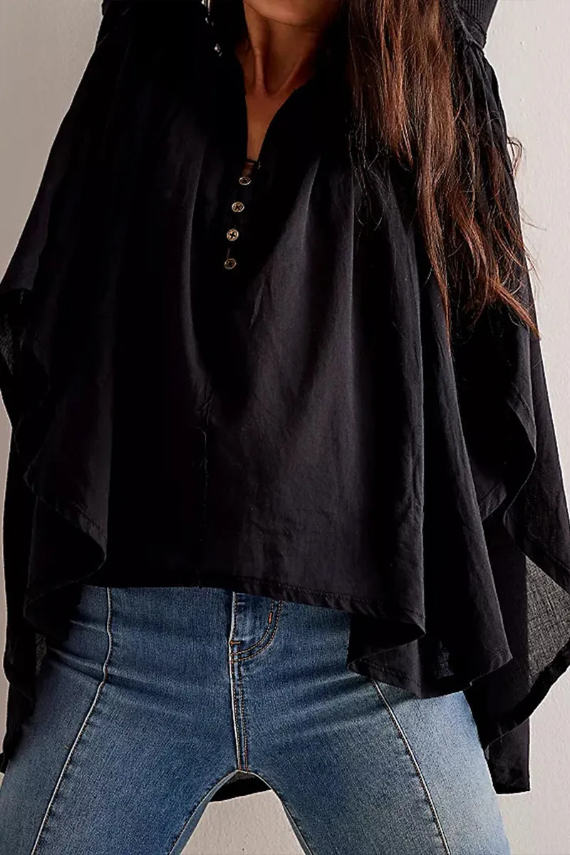 TR3312 Loose Fit Tunic Shirt Top