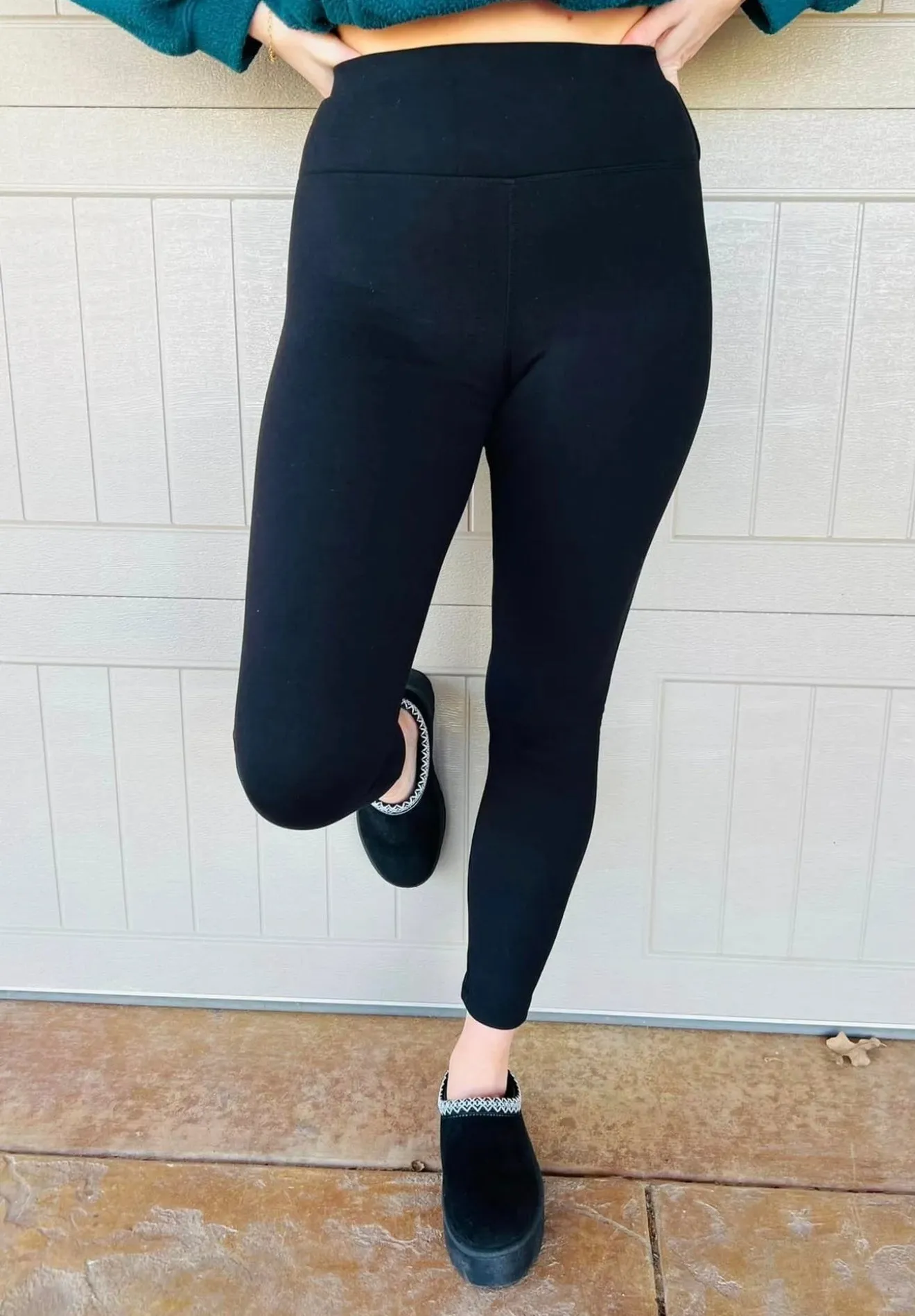 TUMMY CONTROL FLEECE LINED LEGGINGS