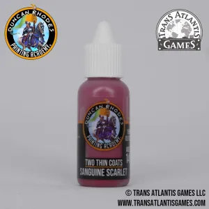 Two Thin Coats by Duncan Rhodes - Sanguine Scarlet
