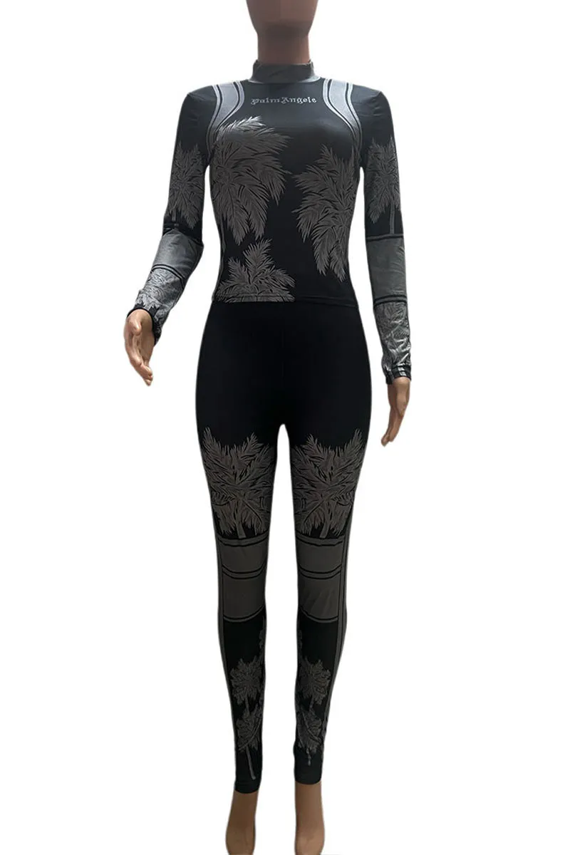 UI0219 Graphic Shirt and Tights Set
