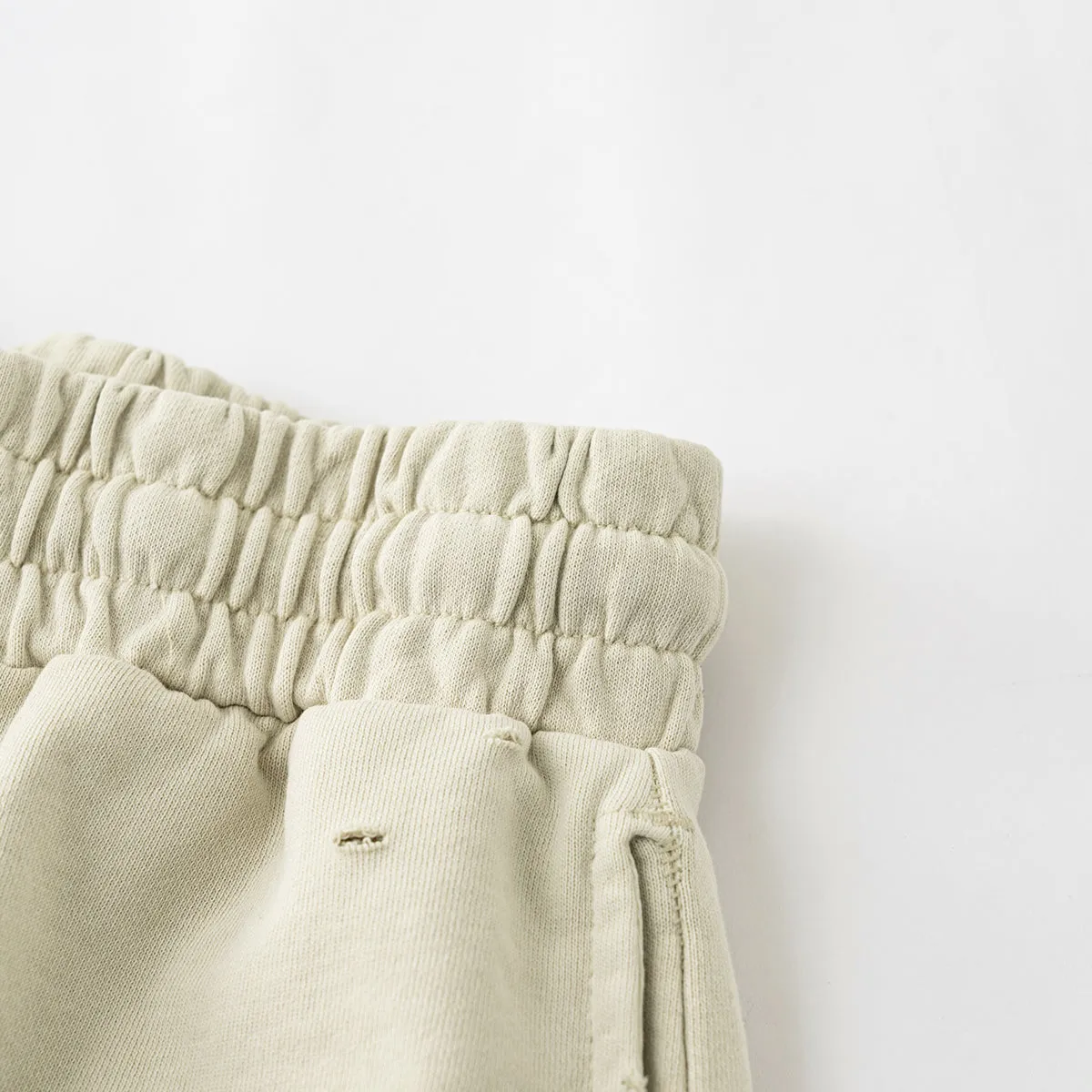 Vintage Wash Destructive Shorts