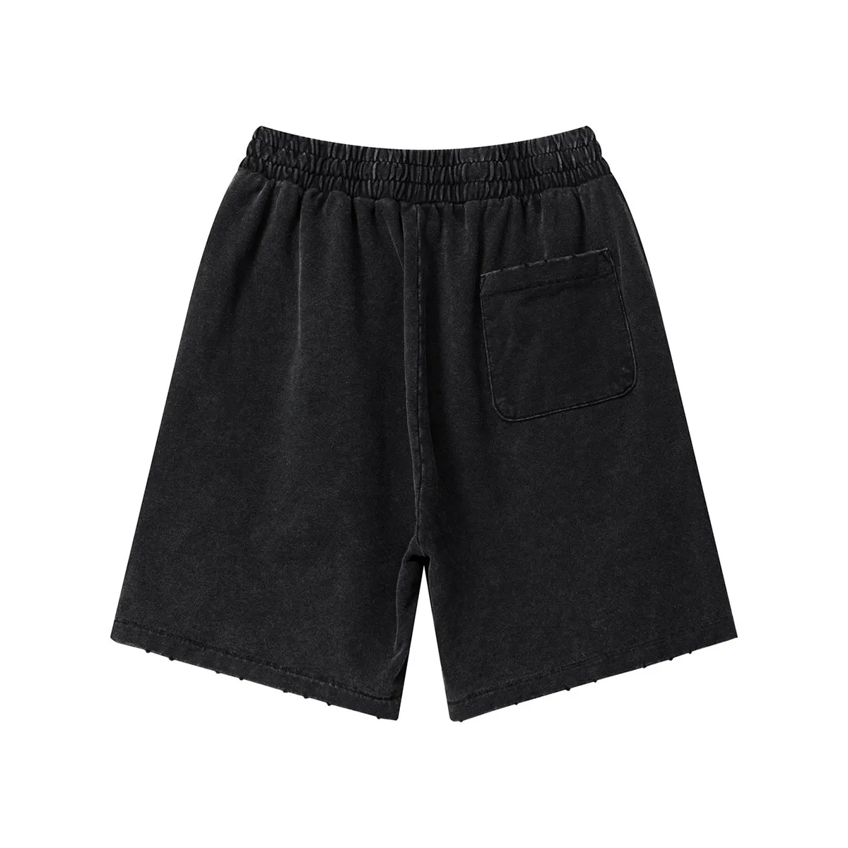 Vintage Wash Destructive Shorts