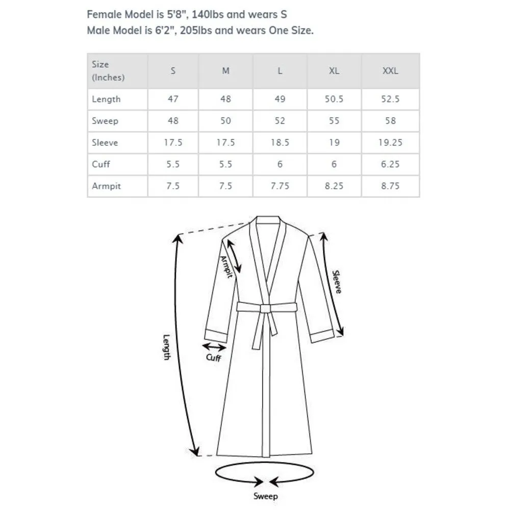 Woman's Cotton Knit Kimono Robe | Material: 95% Cotton %5 Polyester | Color: Gray | Available Sizes: S, M, L, XL, XXL by SUMMA