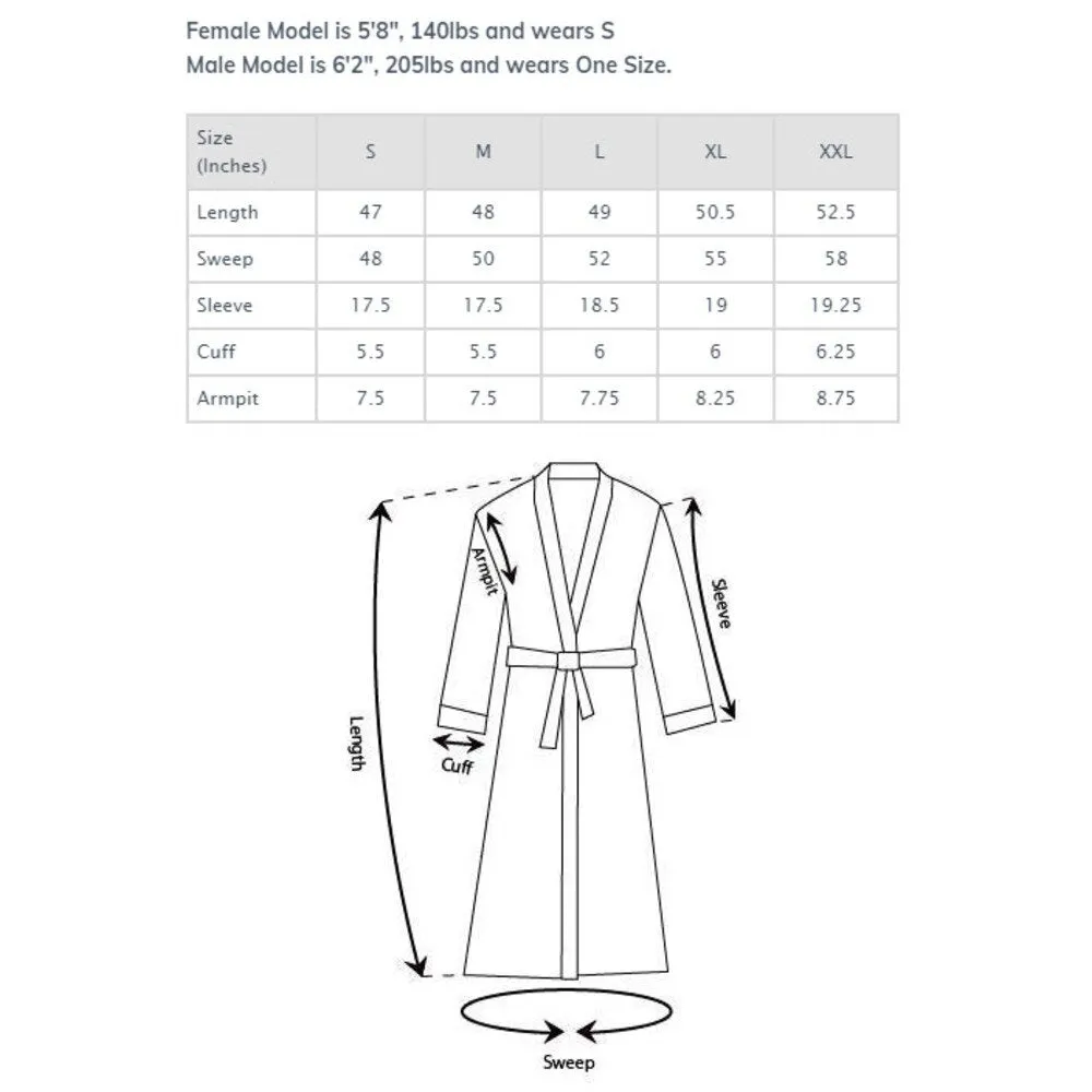 Woman's Cotton Knit Kimono Robe | Material: 95% Cotton %5 Polyester | Color: Gray | Available Sizes: S, M, L, XL, XXL by SUMMA