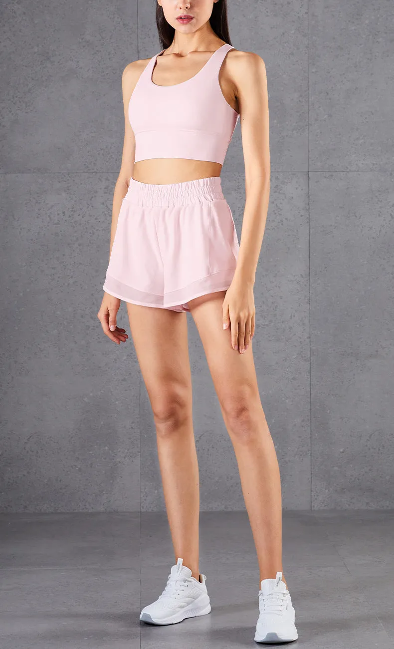Women’s Loose Sport Shorts with Mesh Pockets, Women Loose Sport Shorts