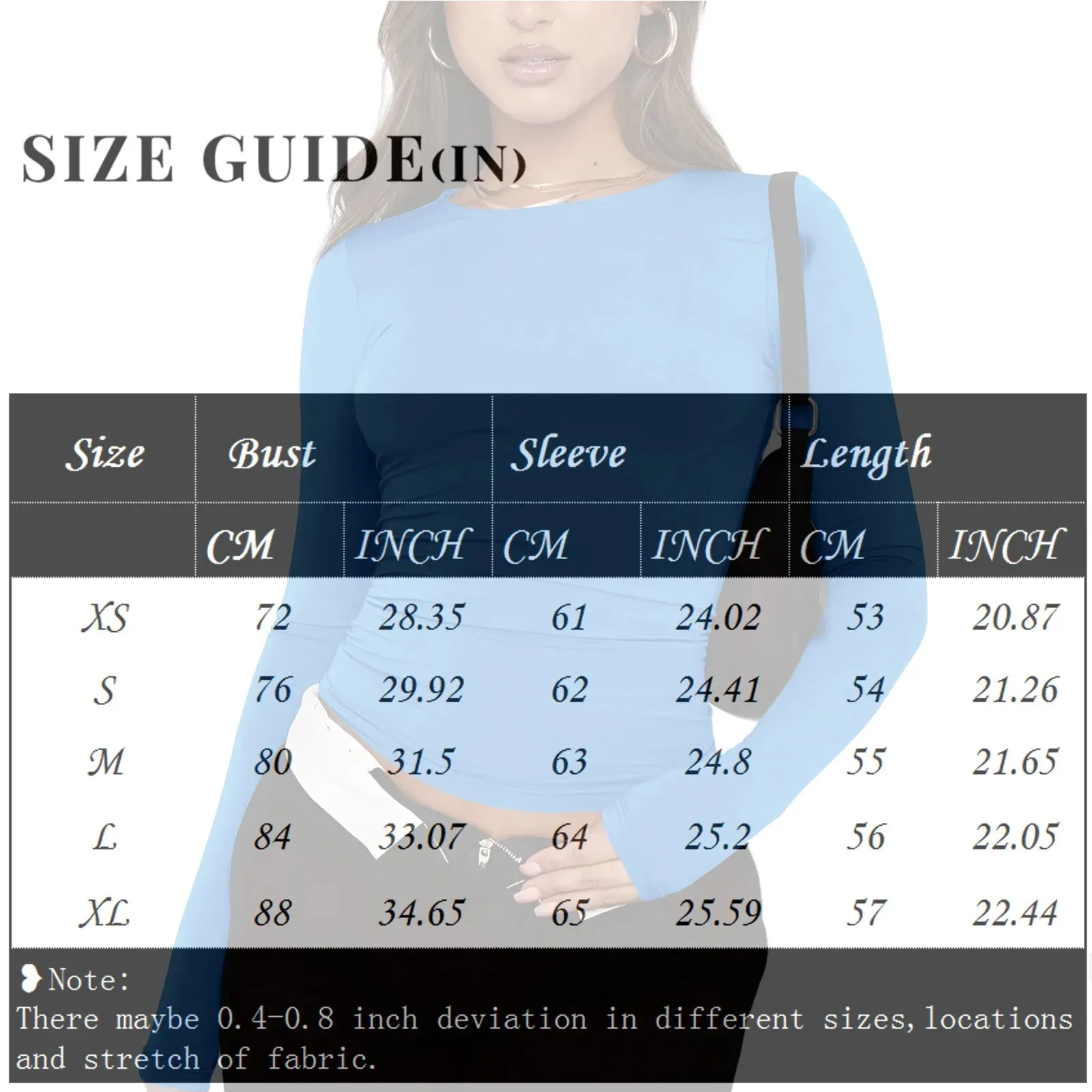 Women's Solid Color Round Neck Long Sleeve Top - Dressy Fashion Blouse
