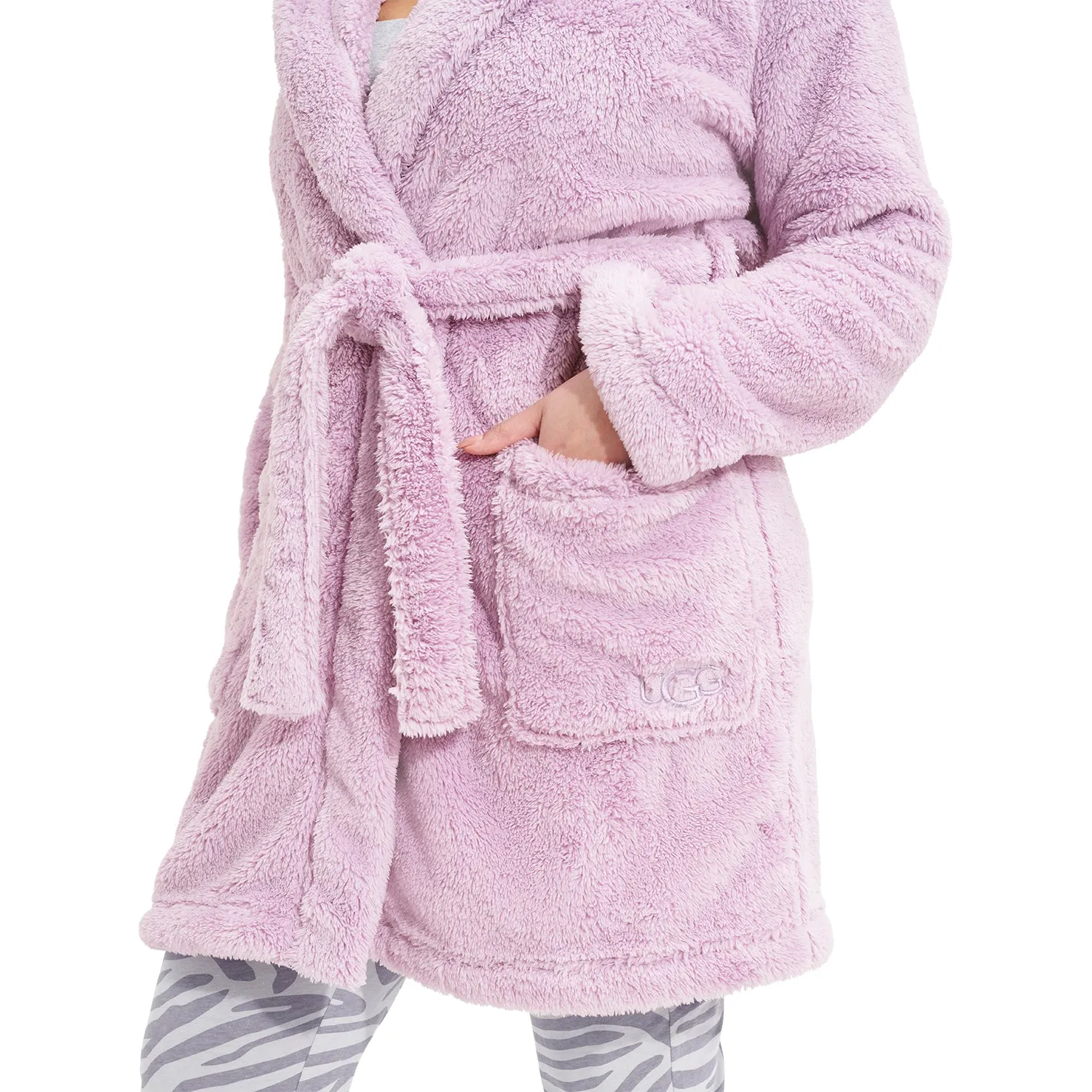 Women's UGG Aarti Plush Robe Lilac Frost
