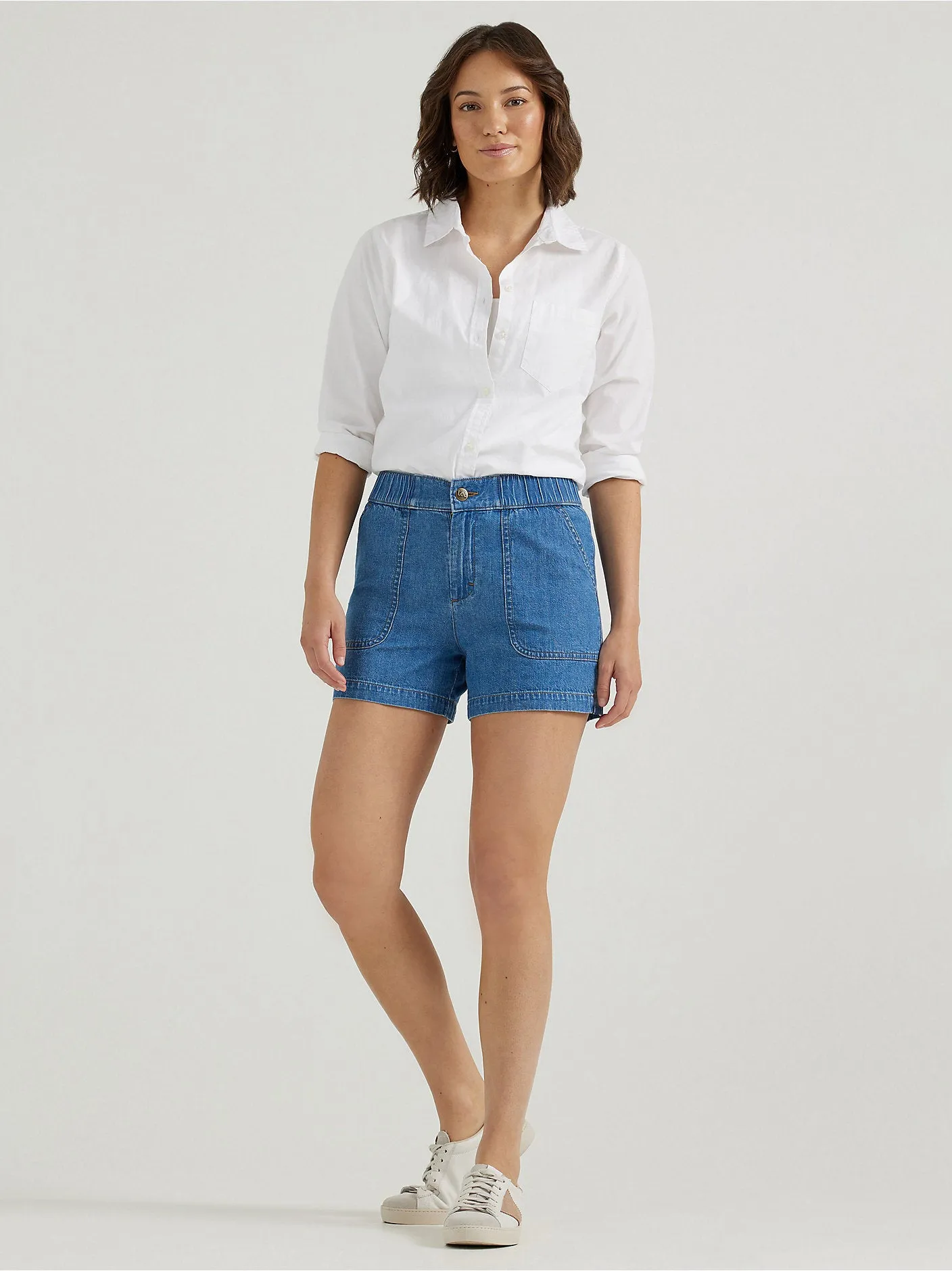Women's Ultra Lux Comfort High Rise Pull-On Utility Short - 112346994