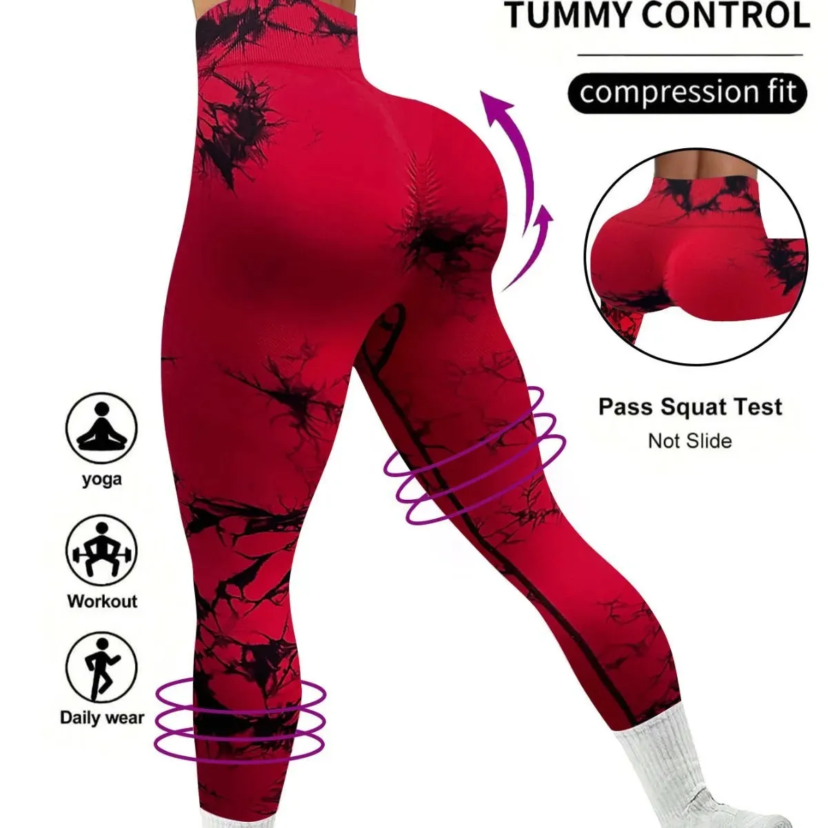 Yoga Marble Seamless Leggings