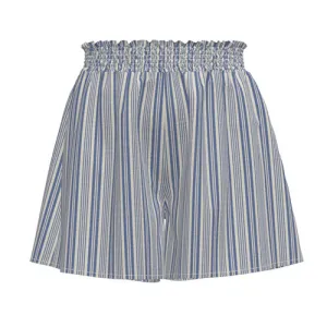 Yvett - Blue Ivory Vertical Variegated Stripe