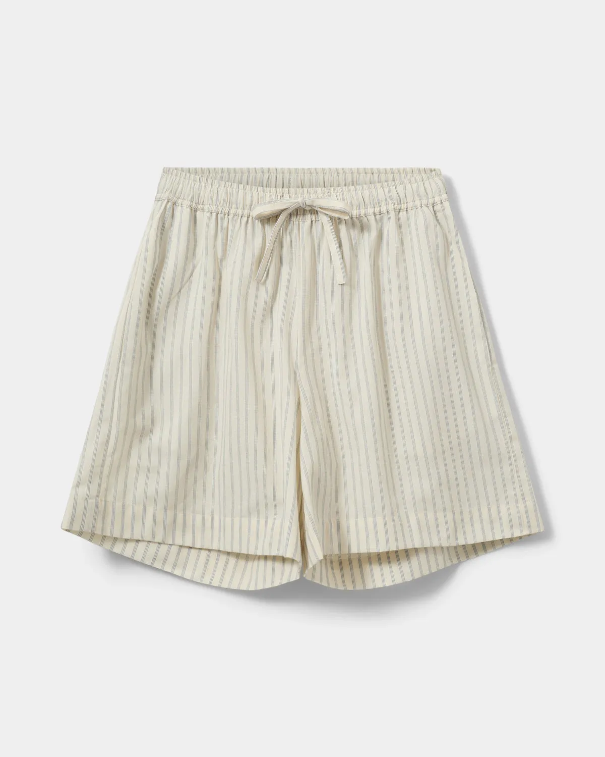 ZAHRASY SHORTS - Antique White w Blue