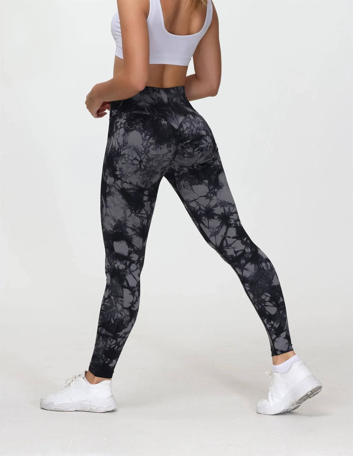 Zeal Aria High-Waist Tie-Dye Scrunch Butt Leggings
