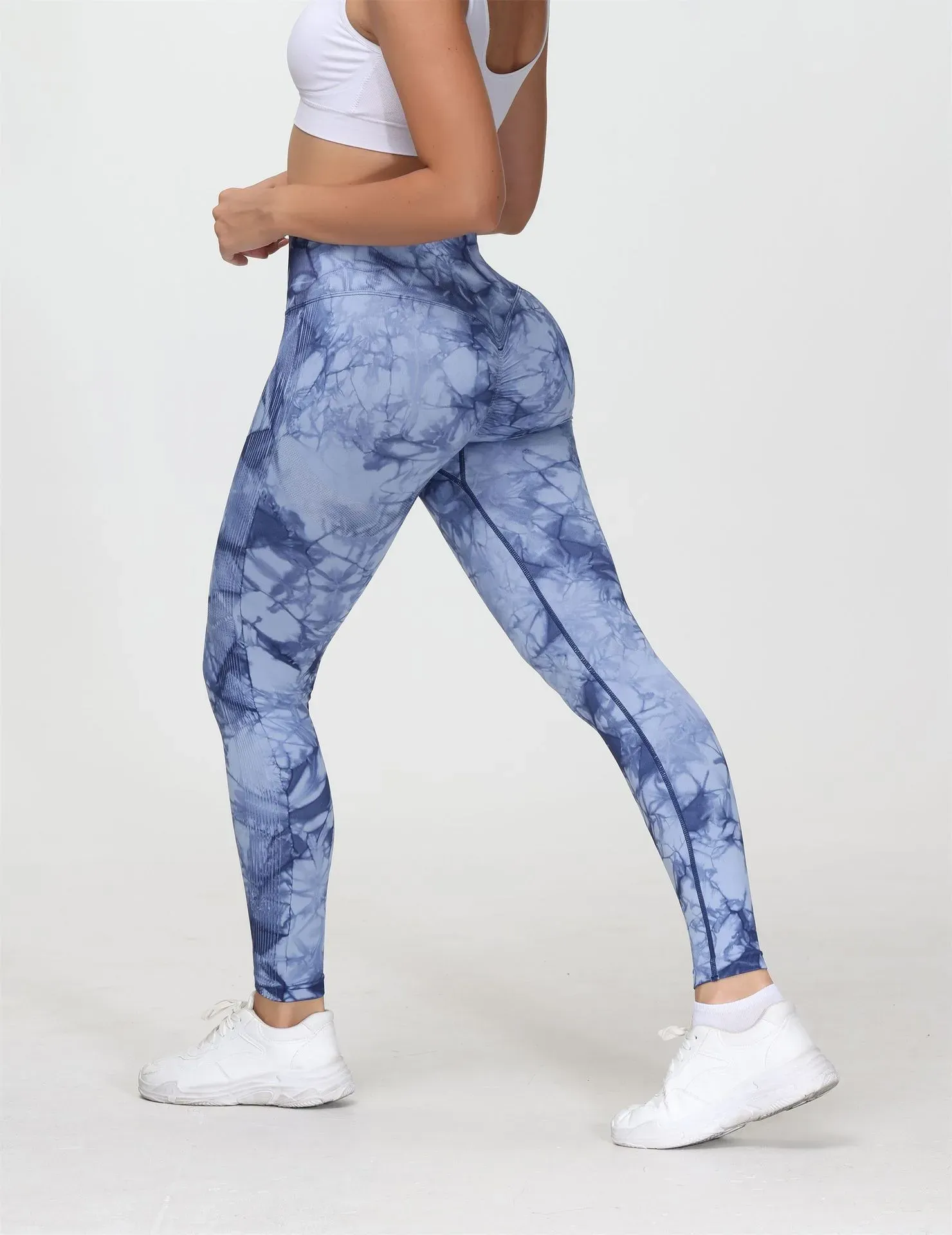 Zeal Aria High-Waist Tie-Dye Scrunch Butt Leggings