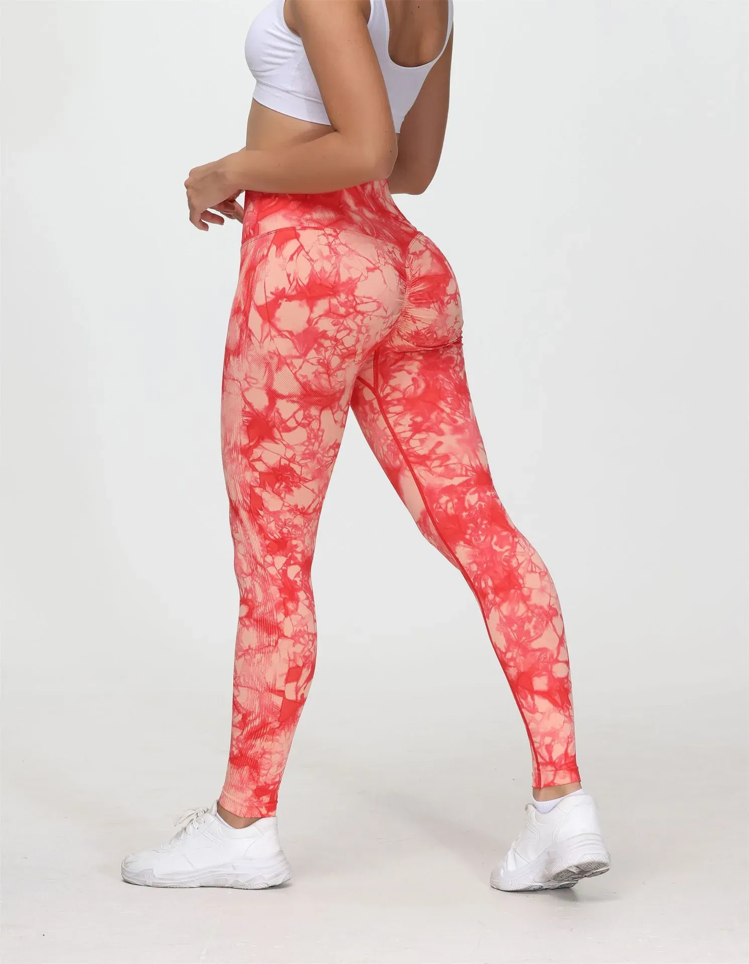 Zeal Aria High-Waist Tie-Dye Scrunch Butt Leggings