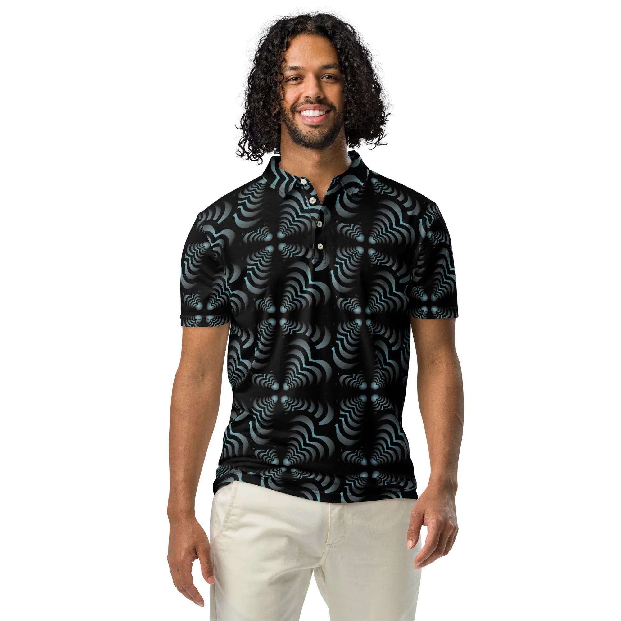 Zebra Love (Tm) Men’s slim fit polo