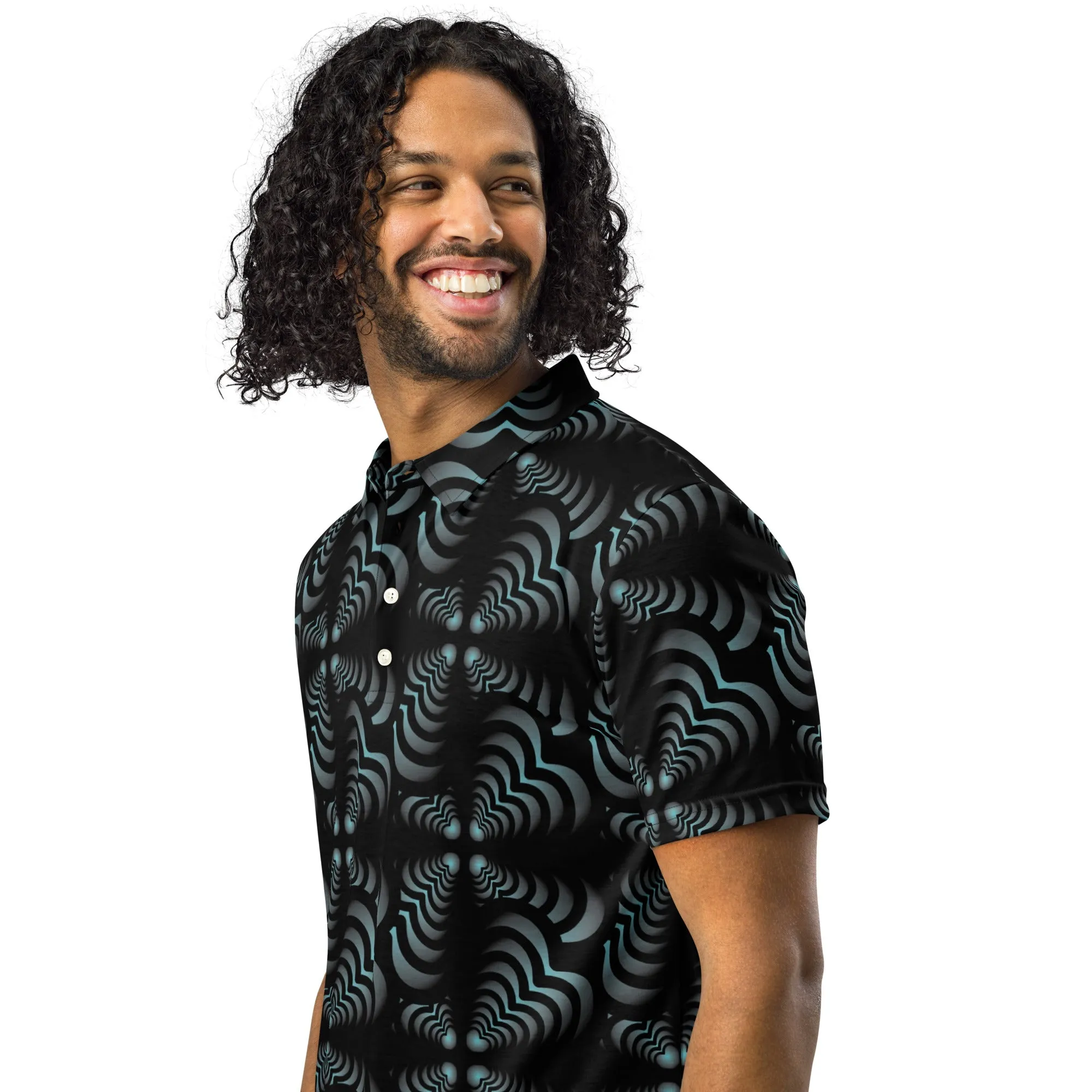 Zebra Love (Tm) Men’s slim fit polo
